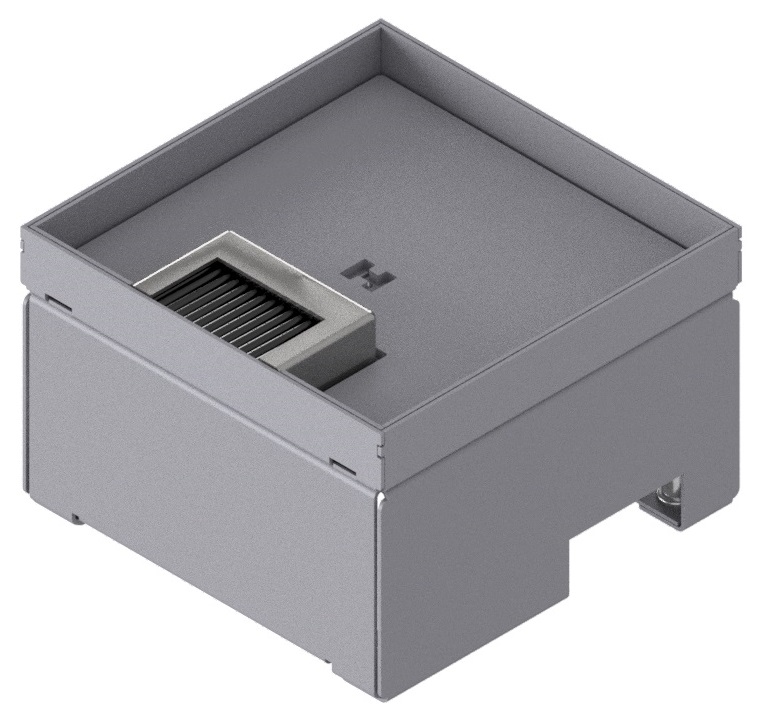 Produktbild UBD 162 162  -  Schwerlast-Unterflur-Bodendose UBD 160 inkl. Deckel mit Kante, geschlossen, 16mm Vertiefung und 1 Bürstenauslass